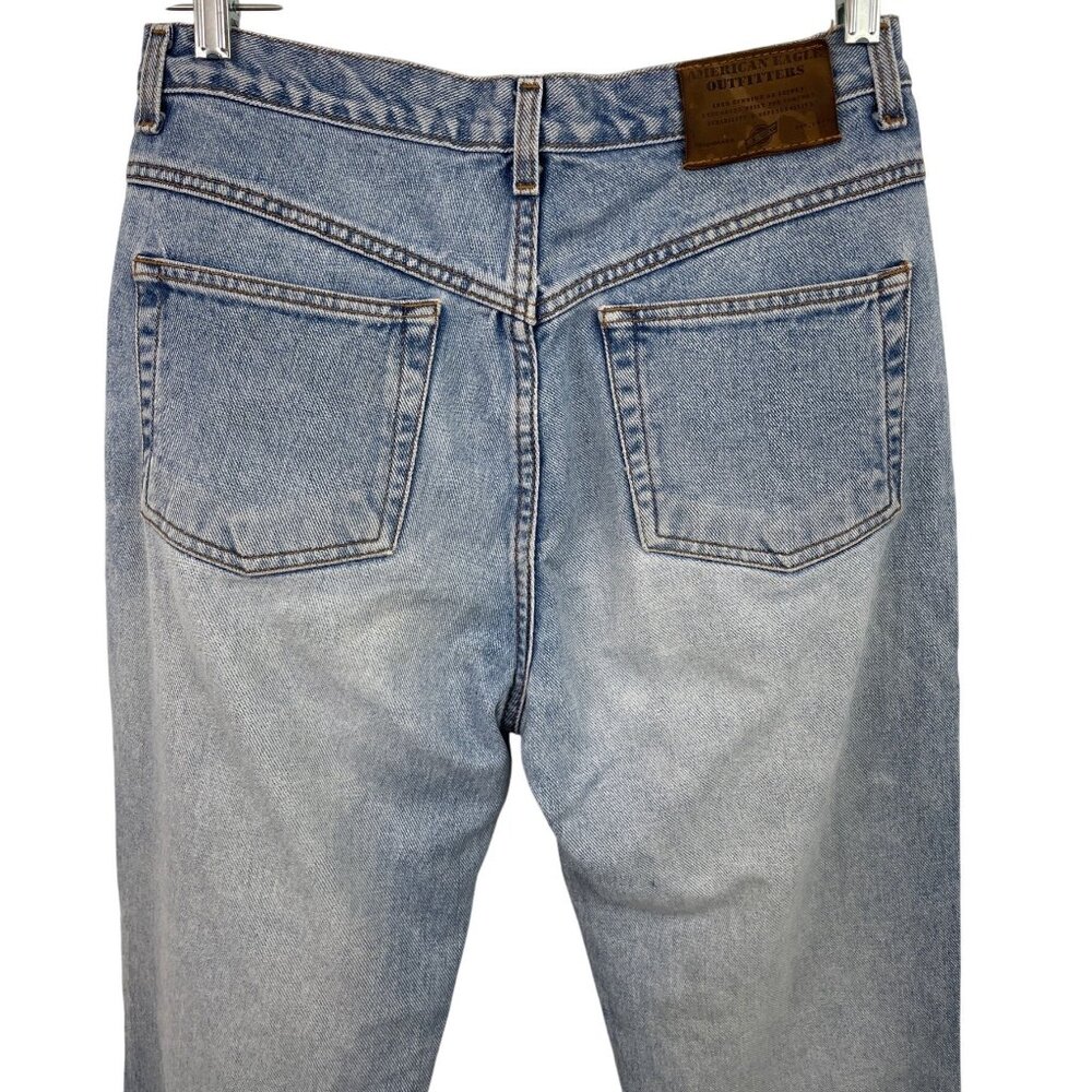 Vintage American Eagle Dungarees Light Blue Denim Jeans Mens Size 30 x 32 - Picture 5 of 6